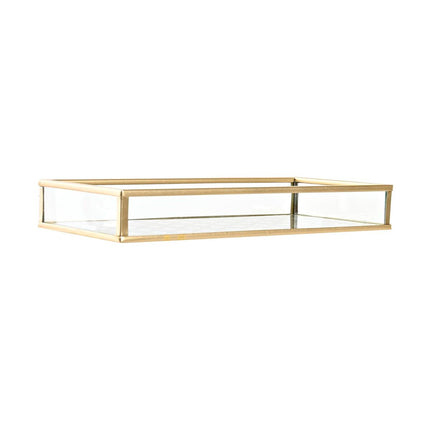 Schale DKD Home Decor 20 x 10 x 3 cm Kristall Gold Metall