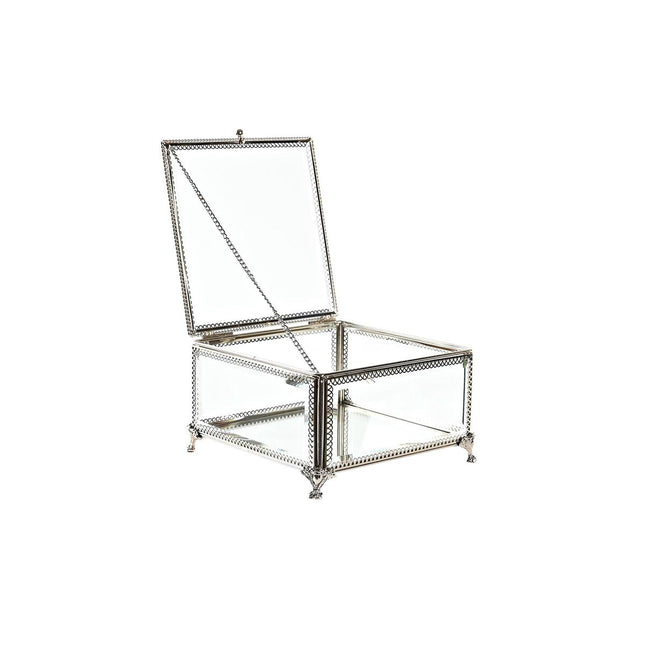 Box-Schmuckkästchen DKD Home Decor Kristall Metall (16 x 16 x 10 cm)