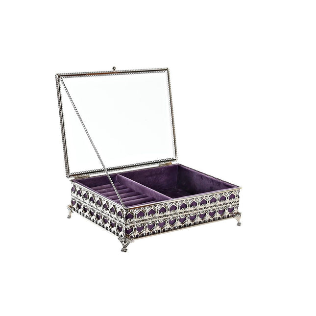 Box-Schmuckkästchen DKD Home Decor Kristall Metall (24 x 18 x 7 cm)