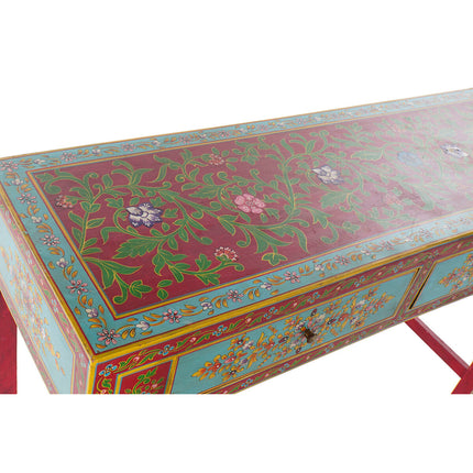 Konsole DKD Home Decor Spiegel Bunt Acryl Mango-Holz (117 x 40 x 76 cm)