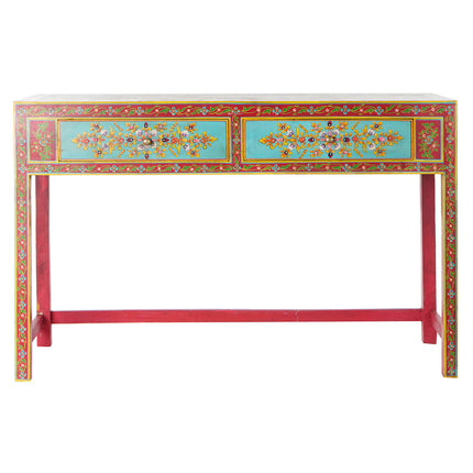 Konsole DKD Home Decor Spiegel Bunt Acryl Mango-Holz (117 x 40 x 76 cm)