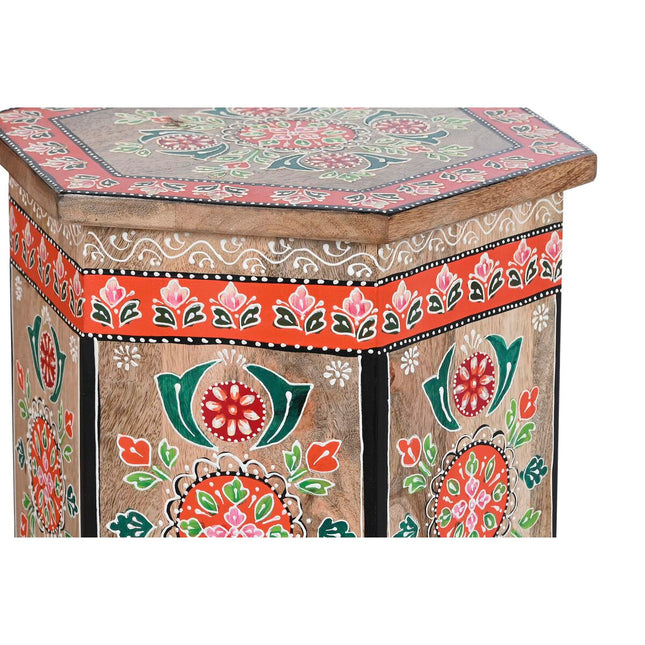 Satz mit 3 Tischen DKD Home Decor Araber Mango-Holz (48 x 41,5 x 49 cm)