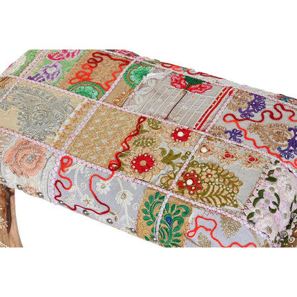 Hocker DKD Home Decor Elefant Bunt Mango-Holz 65 x 31,7 x 38 cm