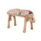 Hocker DKD Home Decor Elefant Bunt Mango-Holz 65 x 31,7 x 38 cm