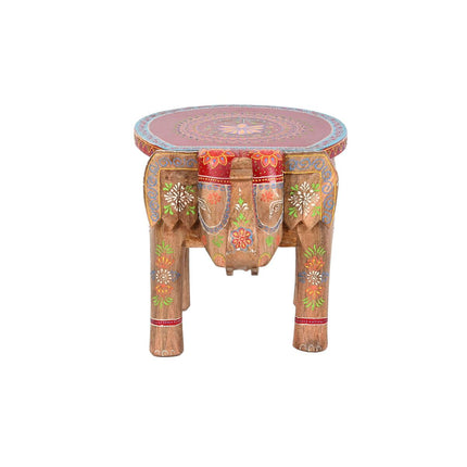 Beistelltisch DKD Home Decor Elefant Bunt Mango-Holz (48 x 35,5 x 36,8 cm)