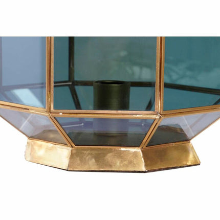Tischlampe DKD Home Decor Kristall Blau Gold 220 V Messing 50 W (29 x 29 x 25 cm)