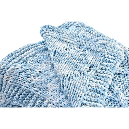 Decke DKD Home Decor 150 x 125 x 1 cm Blau (2 Stück)