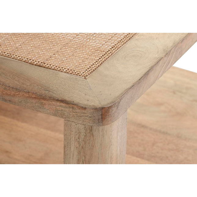 Beistelltisch DKD Home Decor Rattan Mango-Holz (76 x 76 x 45 cm)