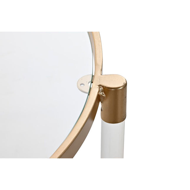 Beistelltisch DKD Home Decor Gold Metall Durchsichtig (87 x 87 x 50 cm)
