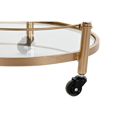 Küchenwagen DKD Home Decor Gold Metall (50 x 50 x 80 cm)