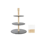 Tablett für Snacks DKD Home Decor 3-stöckige Abstützung 28 x 28 x 39,5 cm Tafel