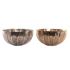 Tischdekoration DKD Home Decor 27 x 27 x 13 cm Silberfarben Gold Moderne (2 Stück)