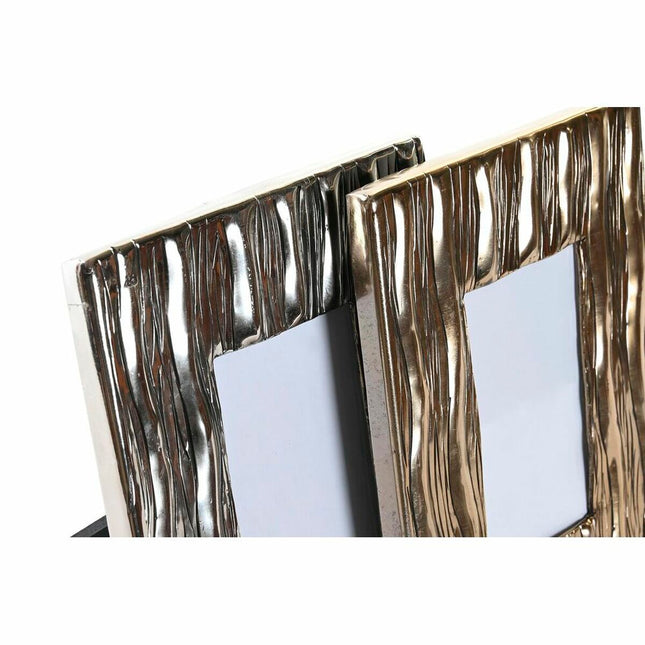 Fotorahmen DKD Home Decor Kristall Aluminium 21 x 1 x 26 cm (2 Stück)