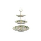 Obstschale DKD Home Decor 27 x 27 x 34 cm Porzellan Beige Metall grün