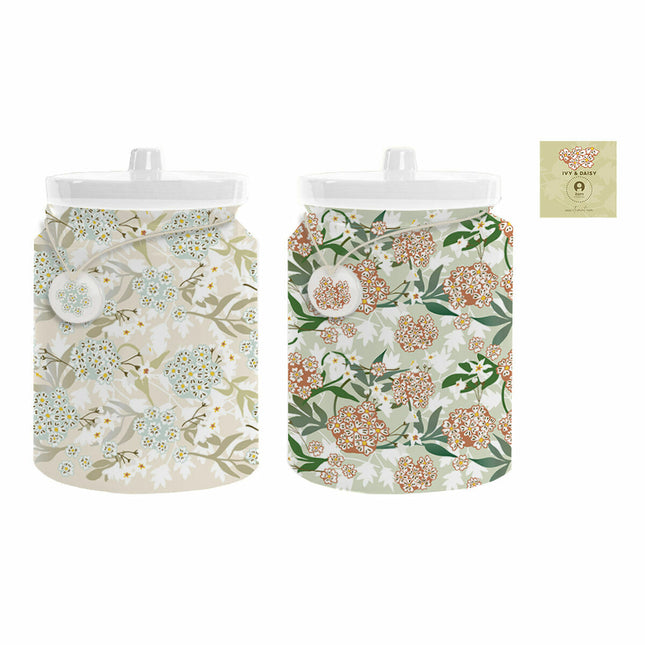 Gefäß DKD Home Decor Dolomite Traditionell (2,35 L) (15 x 15 x 21 cm) (2 Stück)