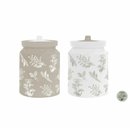 Gefäß DKD Home Decor Dolomite (15 x 15 x 21 cm) (2 Stück)