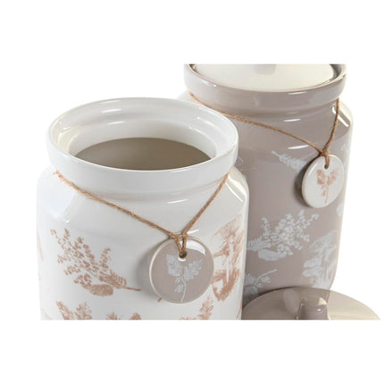 Gefäß DKD Home Decor Dolomite (15 x 15 x 21 cm) (2 Stück)