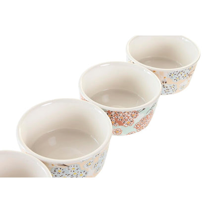 Tablett für Snacks DKD Home Decor 19,7 x 19,7 x 1 cm grün Steingut