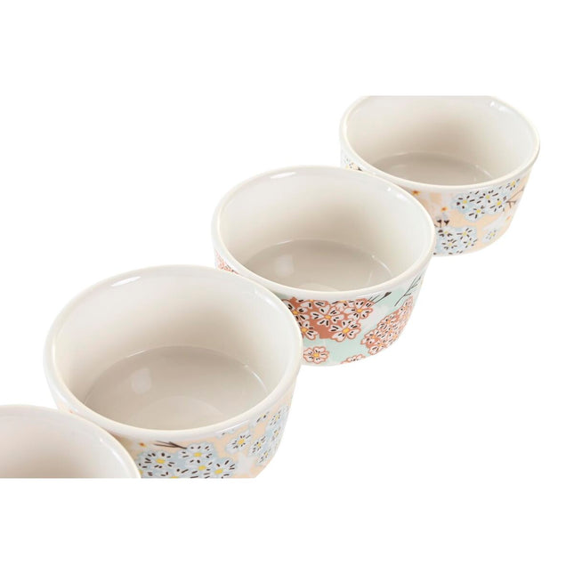 Tablett für Snacks DKD Home Decor 19,7 x 19,7 x 1 cm grün Steingut