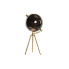 Terraqueo-Globus DKD Home Decor Schwarz Gold Metall Kolonial (20 x 20 x 47 cm)