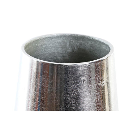 Vase DKD Home Decor 15,5 x 15,5 x 26 cm Silberfarben Gold Aluminium Moderne (2 Stück)