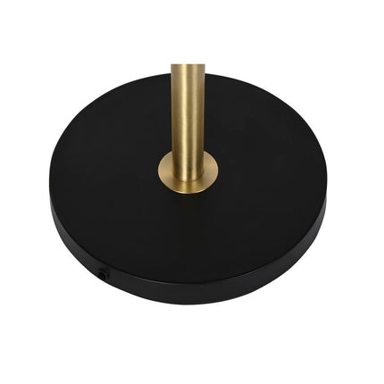 Stehlampe DKD Home Decor 42 x 42 x 170 cm Kristall Schwarz Gold Metall 220 V 50 W