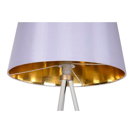 Stehlampe DKD Home Decor Metall Polyester Weiß Moderne (41 x 41 x 154 cm)