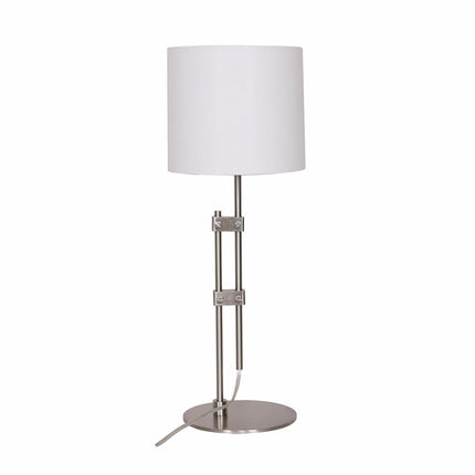 Tischlampe DKD Home Decor Silberfarben Metall Weiß Moderne (23 x 23 x 64 cm)