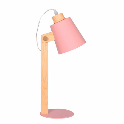 Tischlampe DKD Home Decor 15 x 20 x 50 cm natürlich Rosa Metall Holz grün 220 V 50 W 18 x 20 x 45 cm (2 Stück)