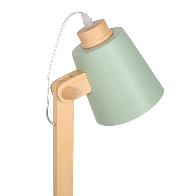 Tischlampe DKD Home Decor 15 x 20 x 50 cm natürlich Rosa Metall Holz grün 220 V 50 W 18 x 20 x 45 cm (2 Stück)