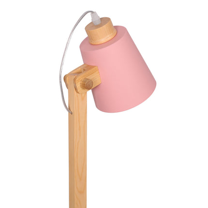 Tischlampe DKD Home Decor 15 x 20 x 50 cm natürlich Rosa Metall Holz grün 220 V 50 W 18 x 20 x 45 cm (2 Stück)