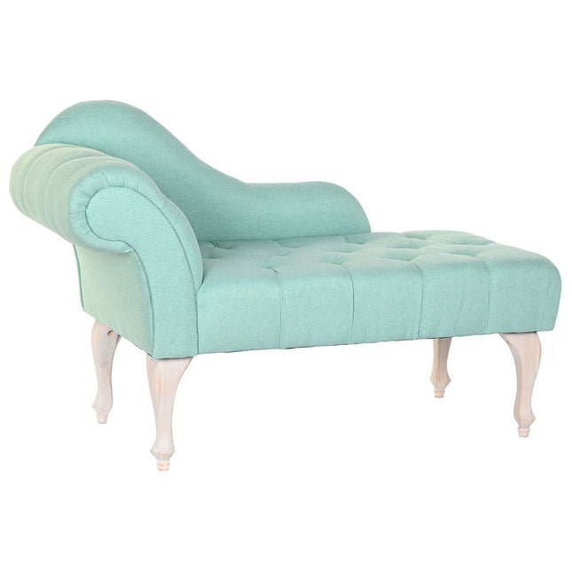 Chaise Longue DKD Home Decor Polyester Kautschukholz (119 x 55 x 77 cm)