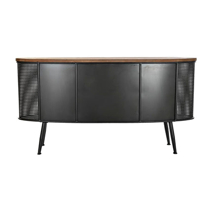 Anrichte DKD Home Decor 145,5 x 45 x 76 cm Tanne Schwarz Metall Braun