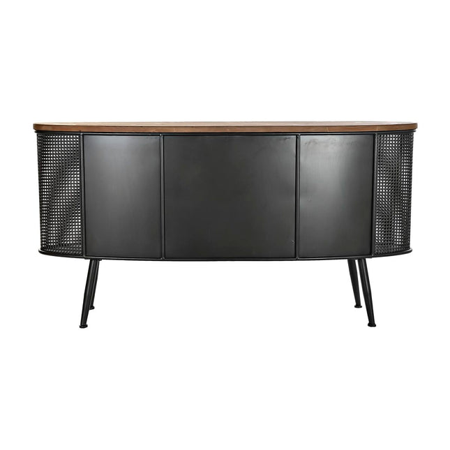 Anrichte DKD Home Decor 145,5 x 45 x 76 cm Tanne Schwarz Metall Braun
