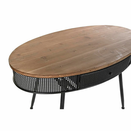 Konsole DKD Home Decor Tanne Schwarz Metall Braun (120 x 65 x 77 cm)