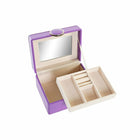 Box-Schmuckkästchen DKD Home Decor Lila PU Holz MDF (23 x 17 x 10 cm)