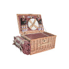 Korb DKD Home Decor Picnic natürlich Rot korb (44 x 30 x 22 cm)