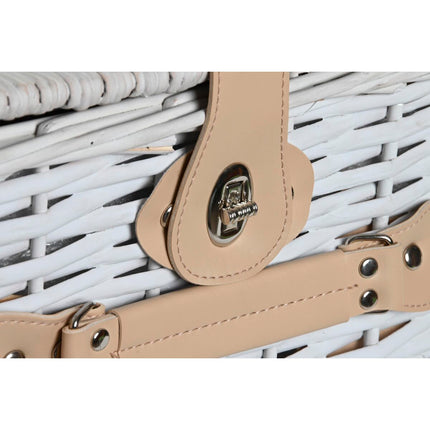 Korb DKD Home Decor Picnic Rot Weiß korb (40 x 28 x 20 cm)