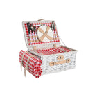 Korb DKD Home Decor Picnic Rot Weiß korb (40 x 28 x 20 cm)