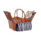 Korb DKD Home Decor Picnic Braun Marineblau korb (42 x 30 x 20 cm)