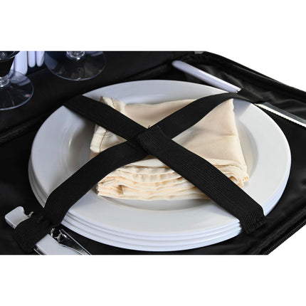 Picknick-Set DKD Home Decor 43 x 23 x 29 cm Polyester Marineblau