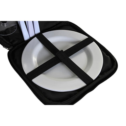 Picknick-Set DKD Home Decor 28,5 x 20 x 39 cm Polyester Dunkelgrau
