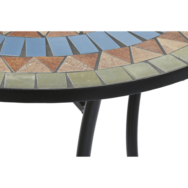 Beistelltisch DKD Home Decor Grün Metall Stein (60 x 60 x 72 cm)