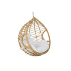 Hängender Gartenstuhl DKD Home Decor 105 x 70 x 105 cm Metall Braun Synthetischer Rattan Weiß