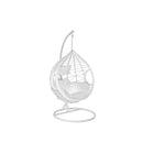 Hängender Gartenstuhl DKD Home Decor 100 x 120 x 195 cm 110 x 110 x 210 cm Synthetischer Rattan Aluminium Weiß