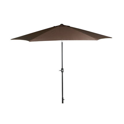 Solskærm DKD Home Decor Schwarz Braun Stahl 300 x 300 x 250 cm