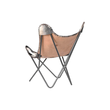 Sessel DKD Home Decor Braun Weiß Eisen 70 x 70 x 90 cm