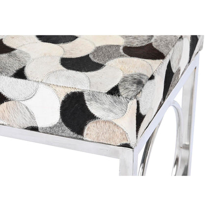 Barhocker DKD Home Decor Schwarz Stahl Haut Weiß (122 x 41 x 44 cm)