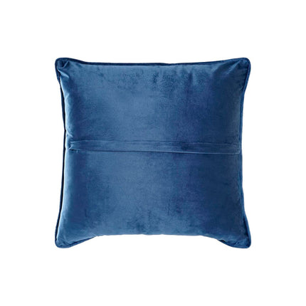 Kissen DKD Home Decor Blau 45 x 10 x 45 cm Weiß Blomster