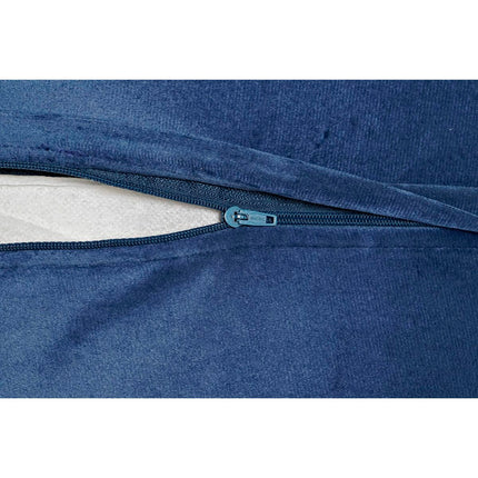 Kissen DKD Home Decor Blau 45 x 10 x 45 cm Weiß Blomster